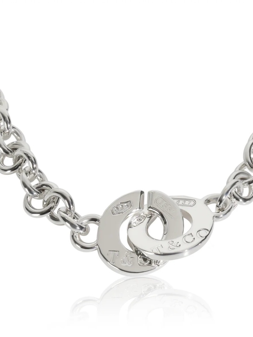 Tiffany & Co. 1837 Sterling Silver Interlocking Circle ChainNecklace